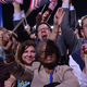 Obama supporters in Chicago on Election Day (Jewel Samad/AFP/Getty Images)